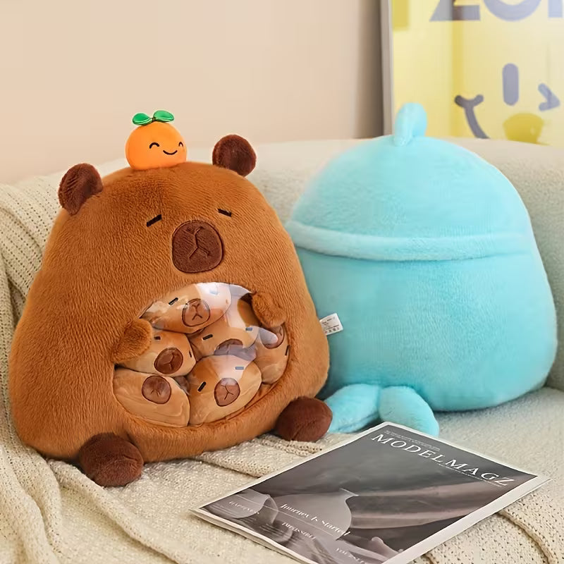 High Quality Giant Capybara Snack Bag Plush Pillow, Shark Snack Bag Pillow